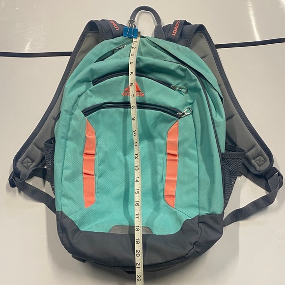 AdidasGray, Aqua and Coral  Backpack - Picture 5 of 5